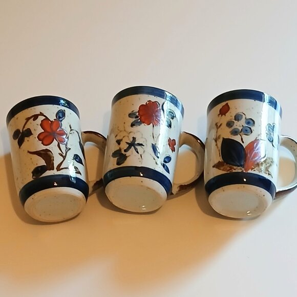 Vintage Speckled Stoneware Set of 3 GUC - Picture 5 of 5